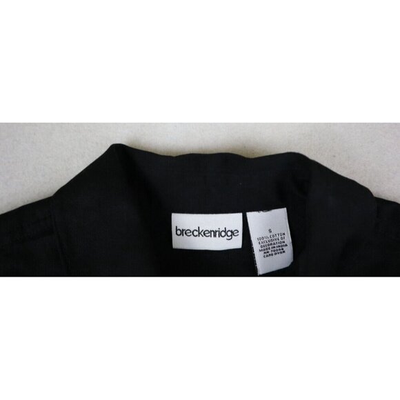 BRECKENRIDGE - WOMEN'S BLACK COCKTAIL MARGARITA DRINK EMBROIDERED JACKET - S - Picture 6 of 9